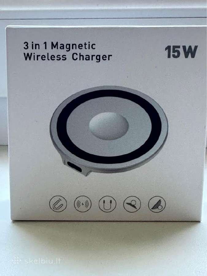 Magnetic wireless pakrovėjas 3 in 1 - nuotraukos Nr. 3