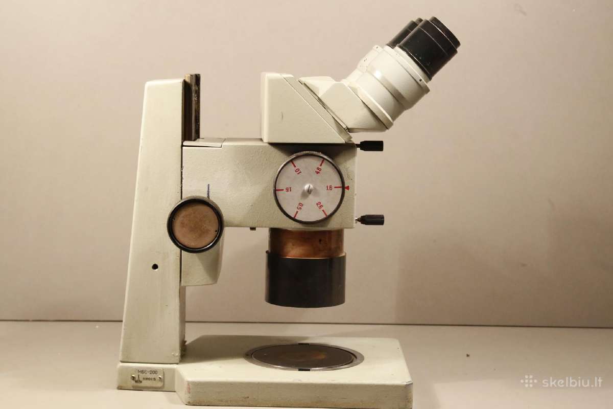 Stereo mikroskopas mbs-200 (мбс 200) - nuotraukos Nr. 3