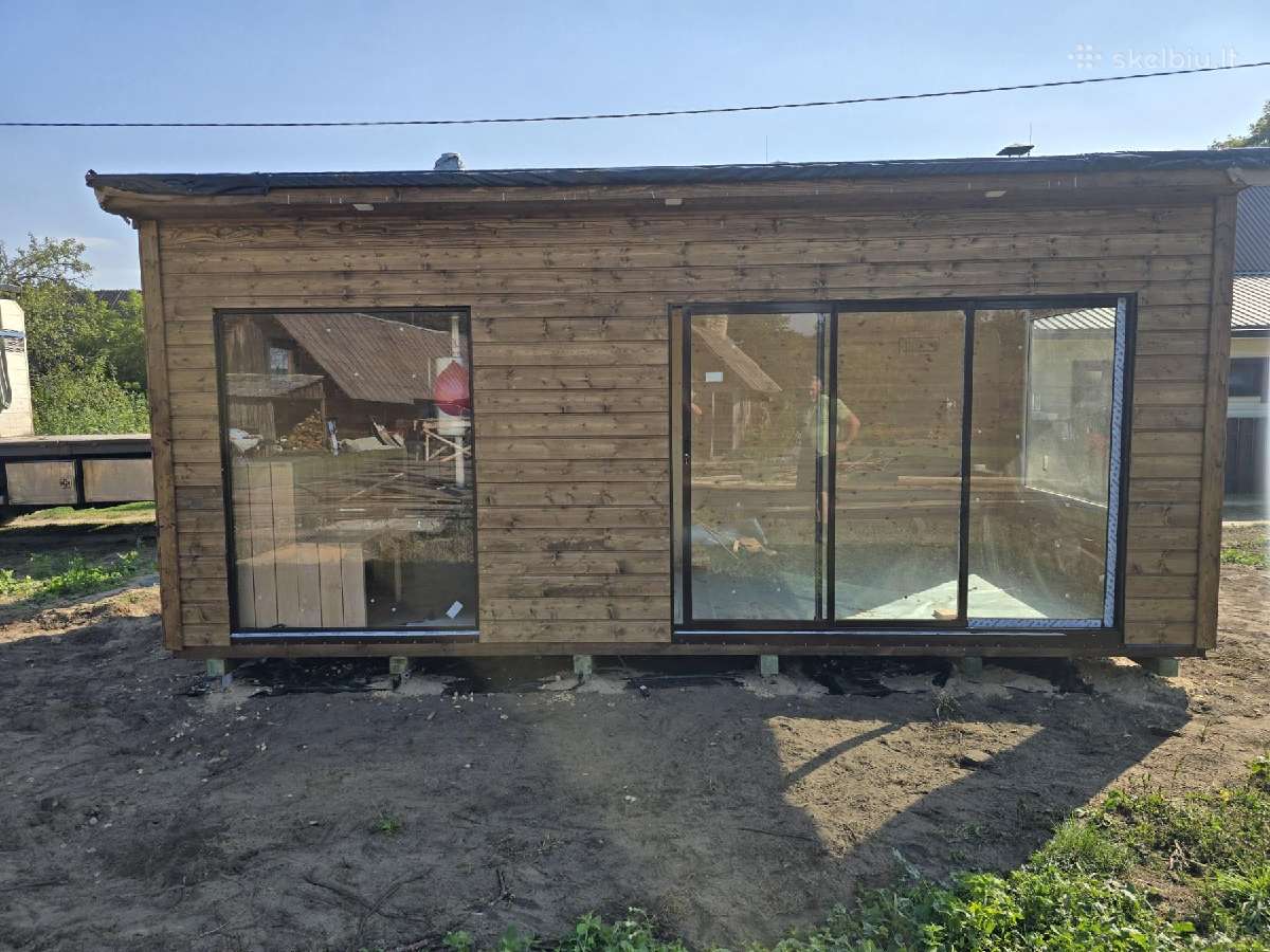 Karkasinė Pirtis 3x6 Kubilai su LED apšvietimu - nuotraukos Nr. 5