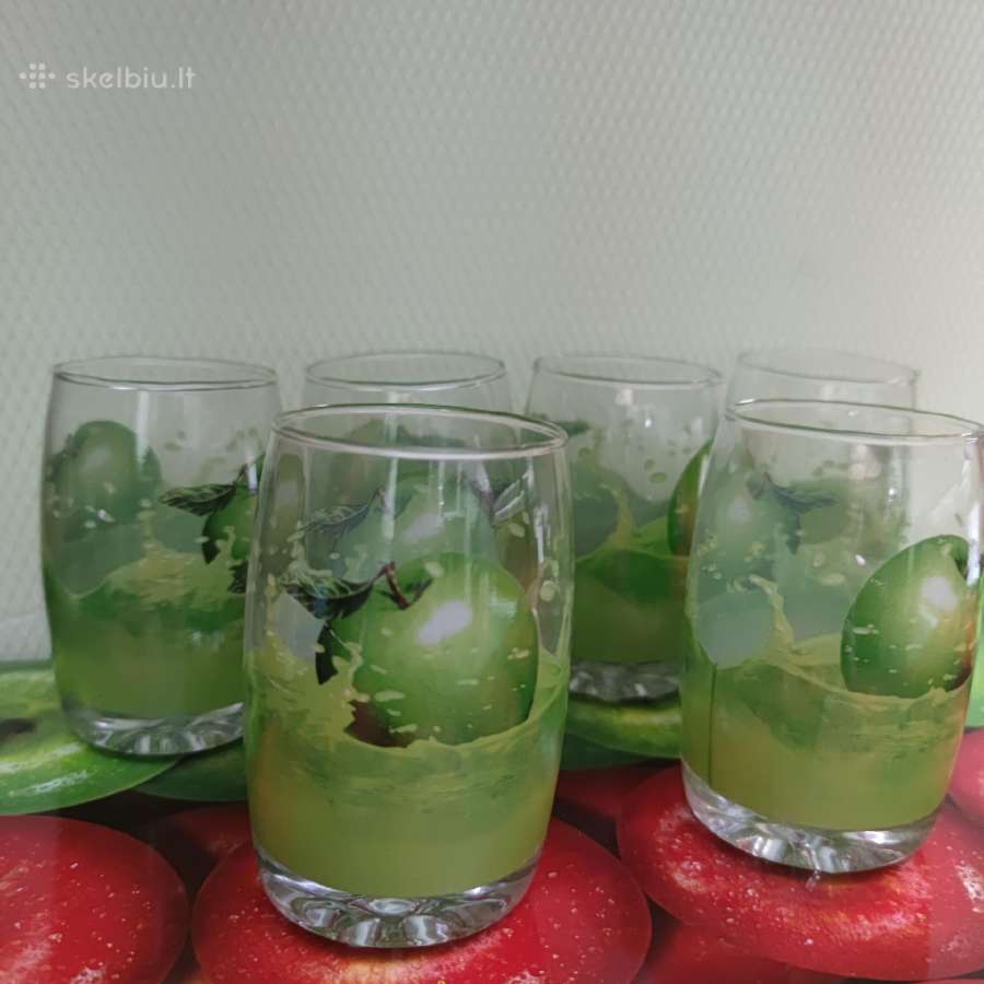 Šešios naujos kokteilių stiklinės tik 3€