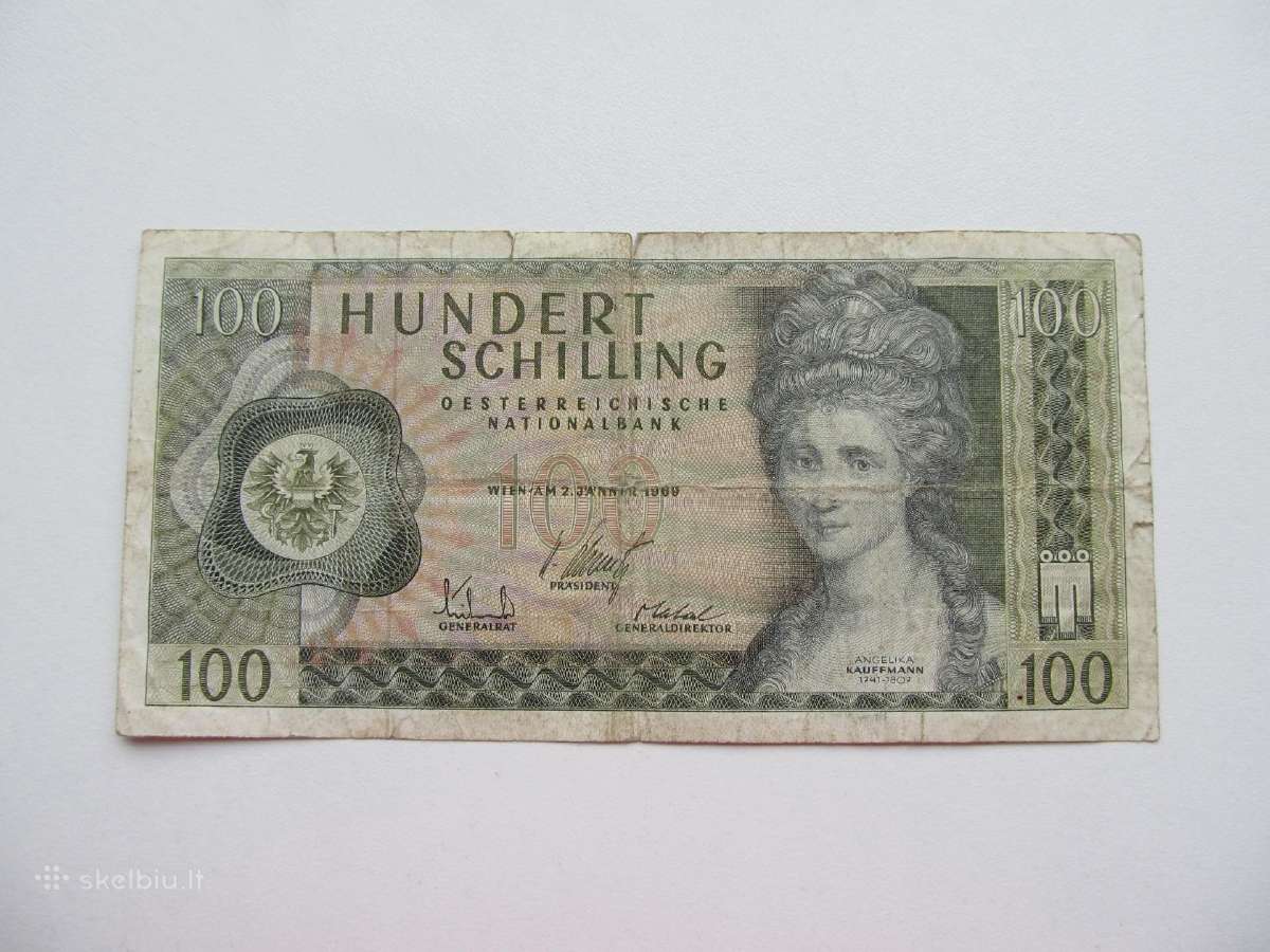 100 šilingu , Austrija , 1969