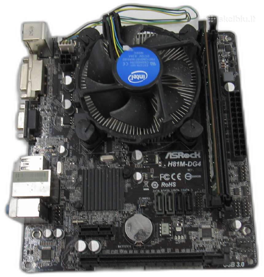 Asrock H81m-vg4 / Cpu / cooler (+dovana)