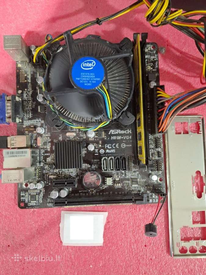 Asrock H81m-vg4 / Cpu / cooler (+dovana) - nuotraukos Nr. 2