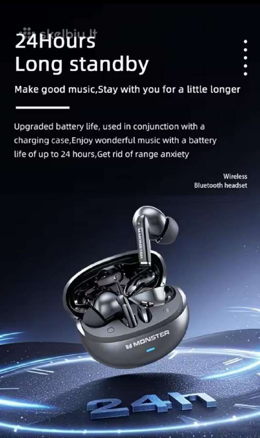 Monster MAXStar Mqt39 ausinės earbuds - nuotraukos Nr. 2