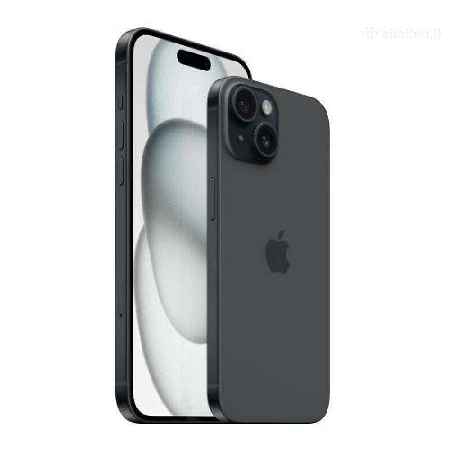 Naujas Apple iPhone 15/128gb, Black