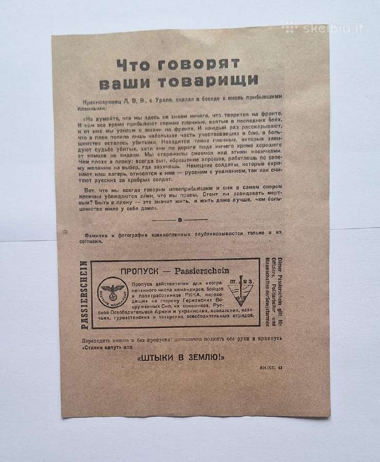 Naciu propagandos skrajutės - nuotraukos Nr. 10
