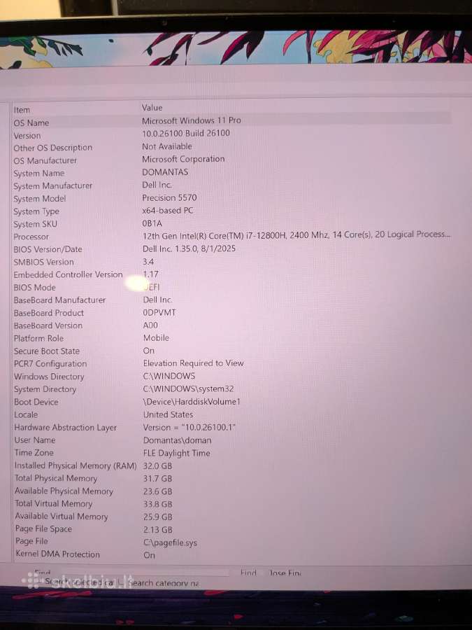 Dell precision 5570 - nuotraukos Nr. 6