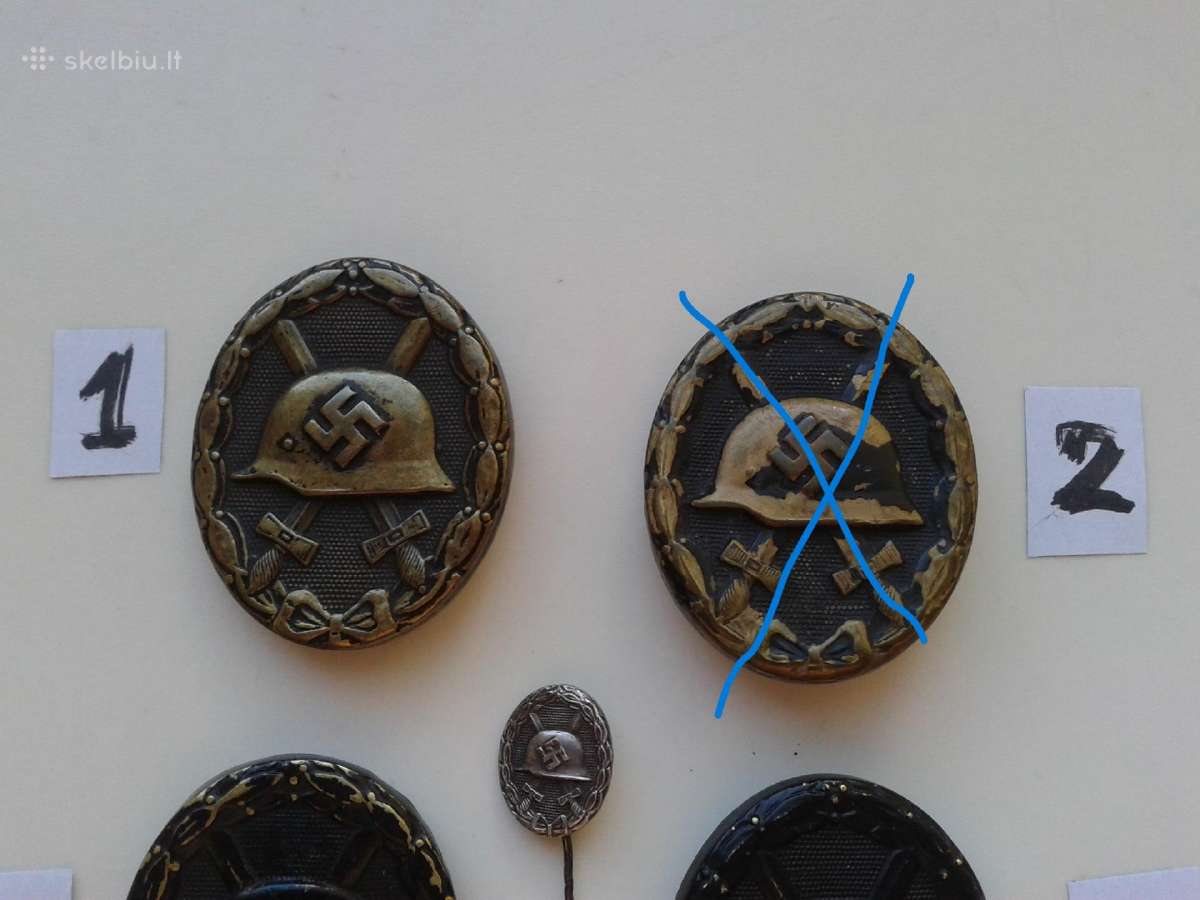 Vokiški 3 Reicho Sužeidimo ženklai - nuotraukos Nr. 2