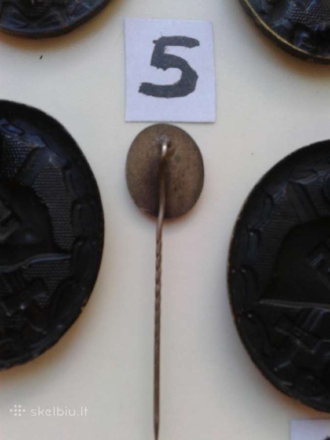 3 Reicho Vokiški Sužeidimo ženklai 1939m. - nuotraukos Nr. 12