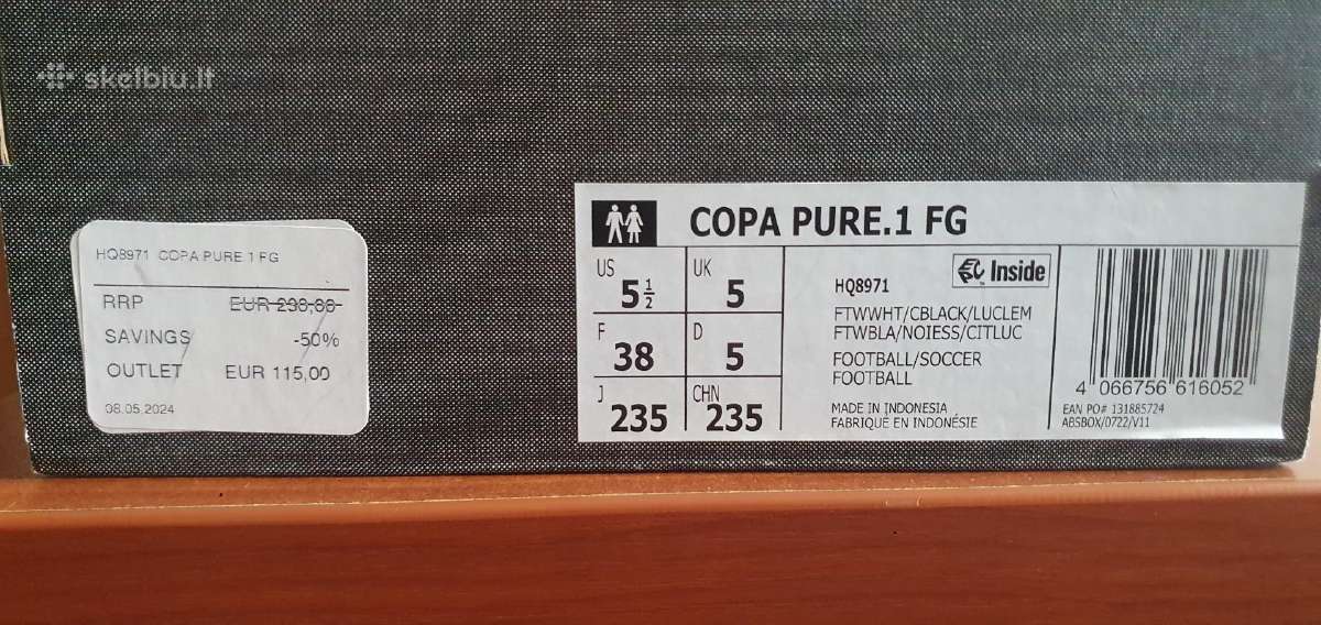 Vaiku futbolė batus