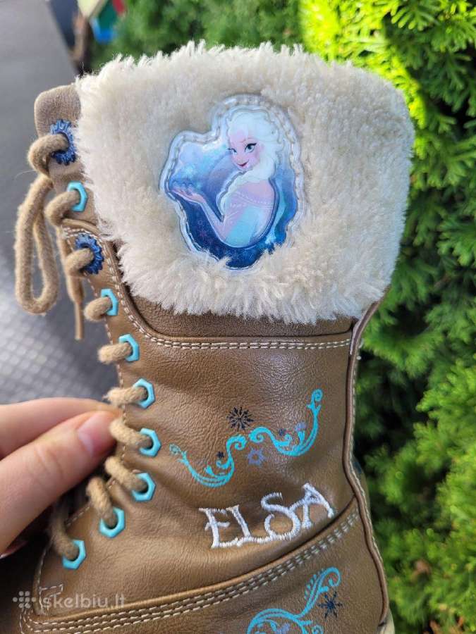 Žieminiai Elsa Frozen batai mergaitėms, 25 dydis - nuotraukos Nr. 2