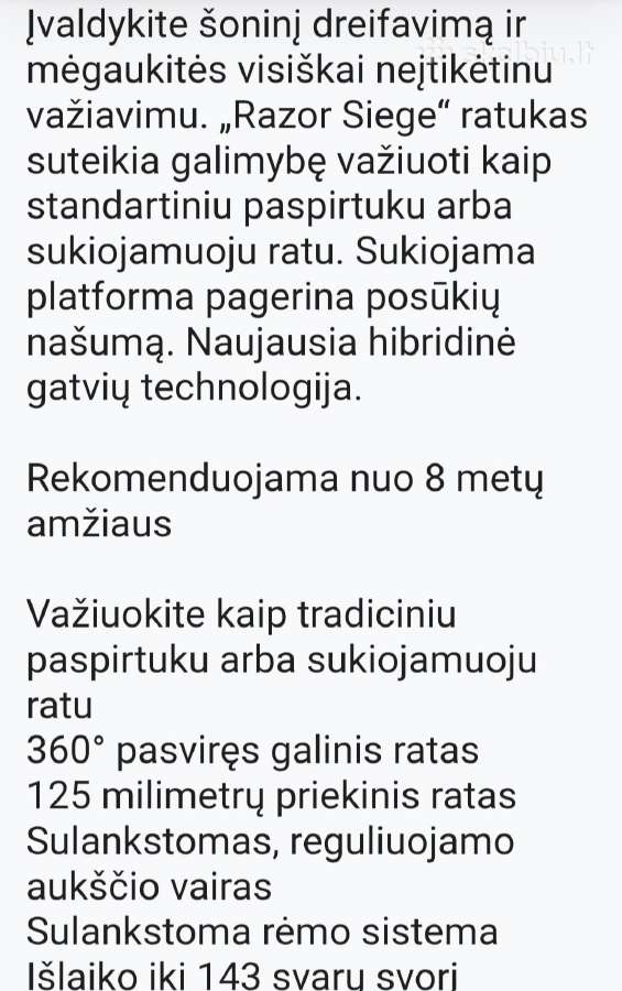 Razor paspirktukas - nuotraukos Nr. 5