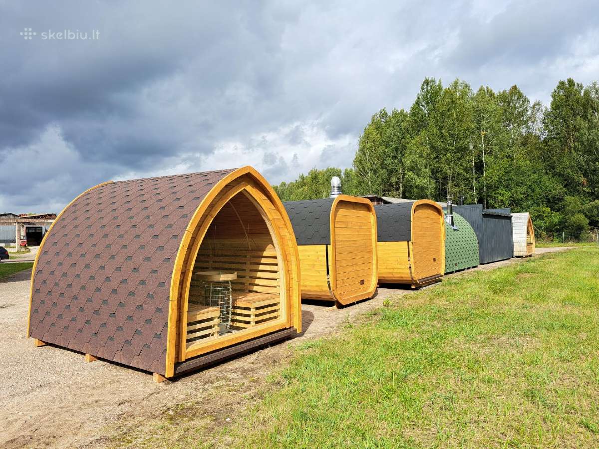 Karkasiniai Mediniai Moduliniai nameliai pirtys - nuotraukos Nr. 11