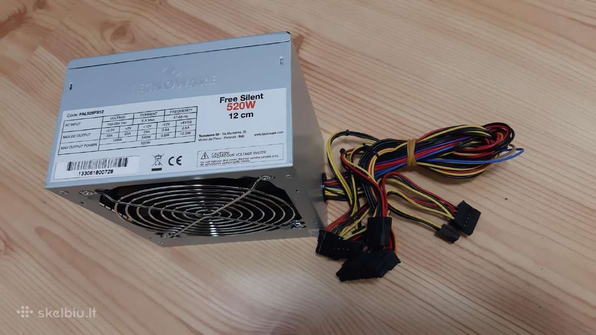 Naujas Tecnoware 520w Silent 12 Fan - nuotraukos Nr. 3