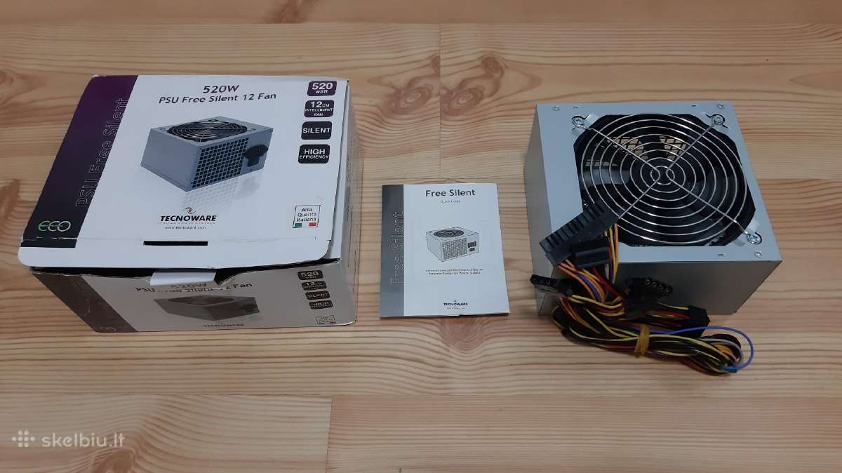 Naujas Tecnoware 520w Silent 12 Fan