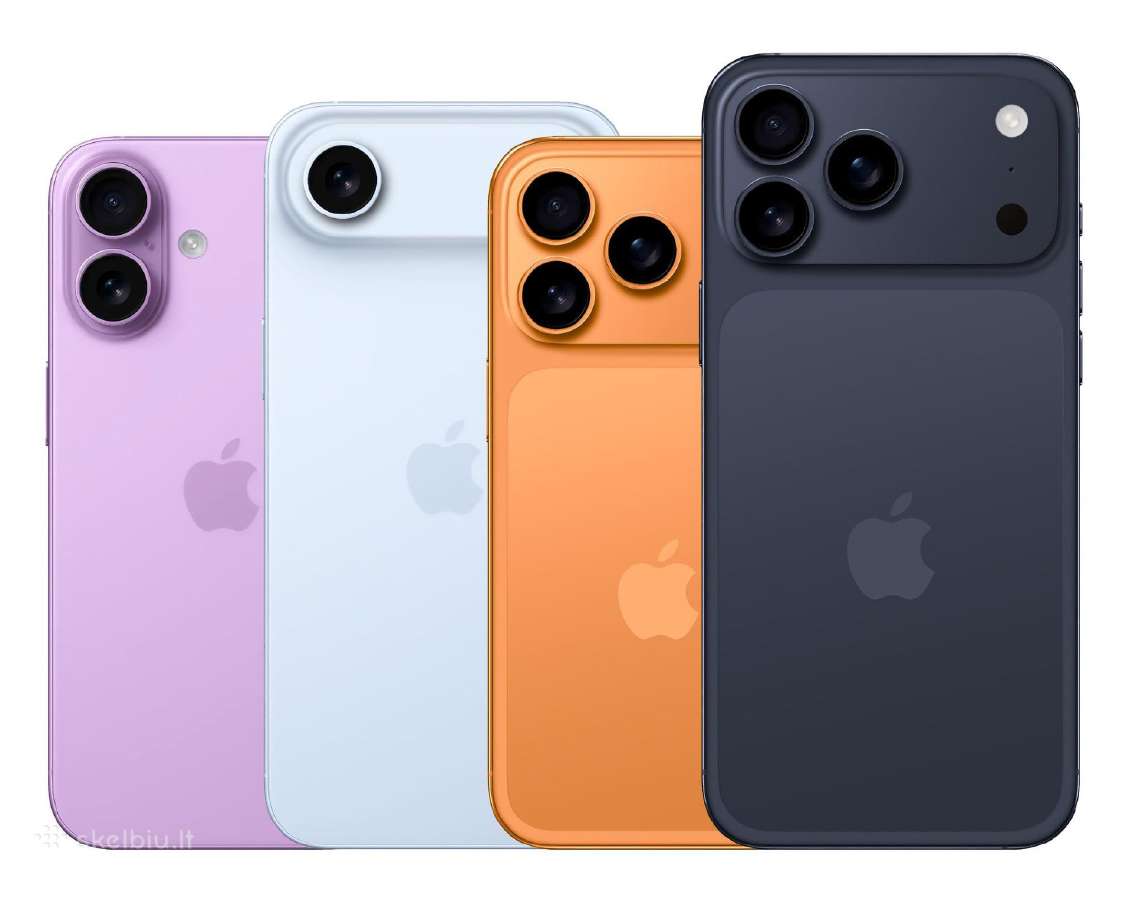 Nauji iPhone 17, 17 Pro, Pro max, Air