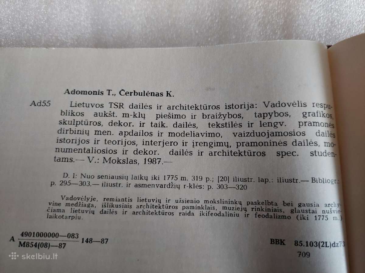 Lietuvos Tsr dailės ir architektūros istorija 1 - nuotraukos Nr. 7