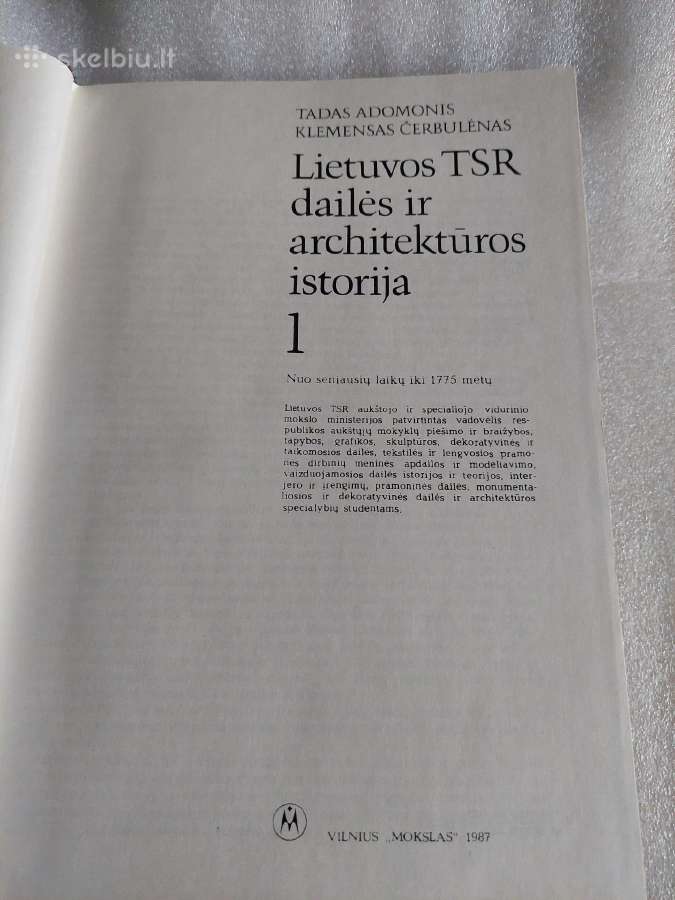 Lietuvos Tsr dailės ir architektūros istorija 1 - nuotraukos Nr. 2