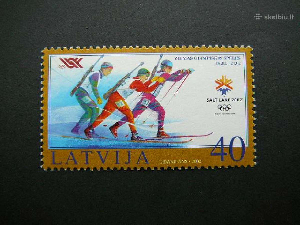 Latvija 2002 Olimpines ziemos Mnh lv565