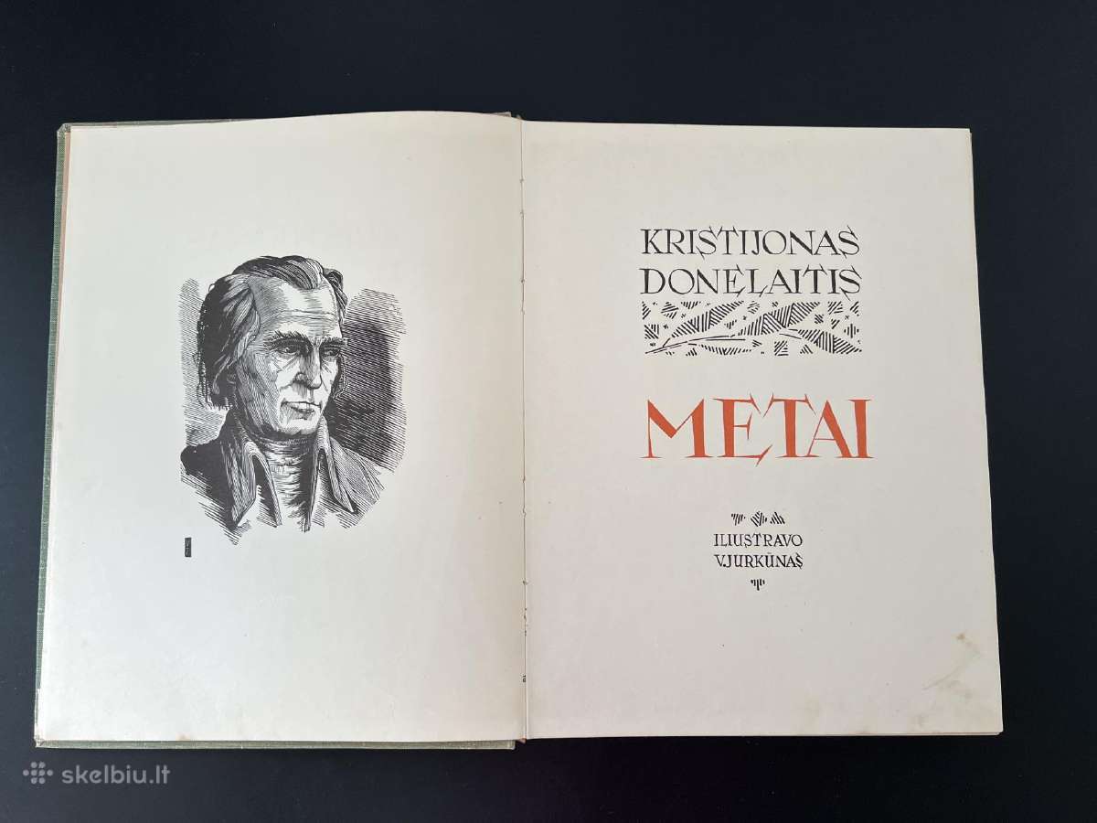 Knyga K. Donelaitis Metai. Iliustravo V. Jurkūnas - nuotraukos Nr. 2