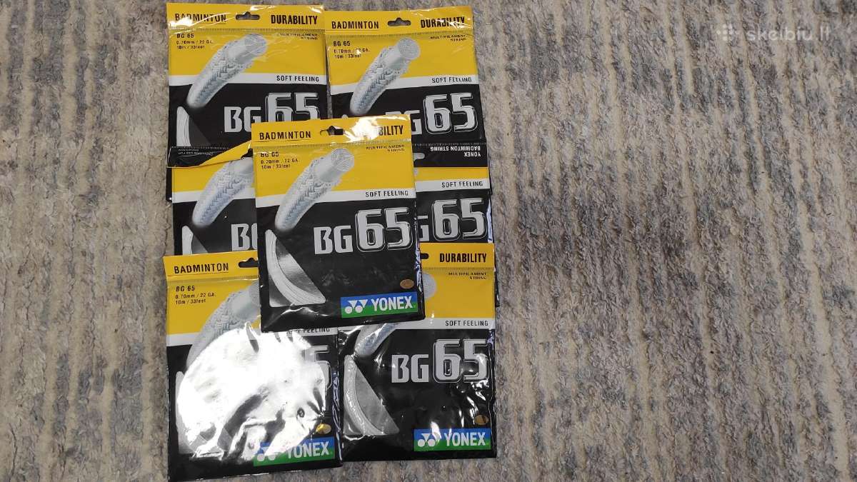 Yonex Bg65“ badmintono stygos