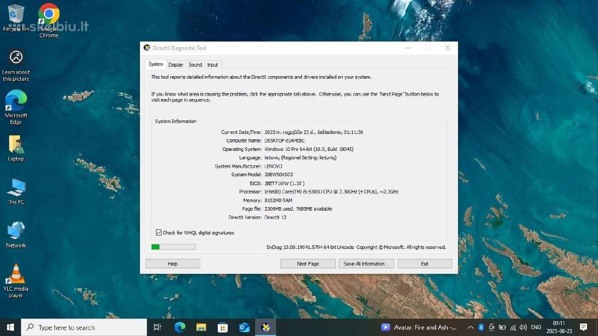 Lenovo t450s i5-5300u 8gb 128gb SSD Fhd - nuotraukos Nr. 5