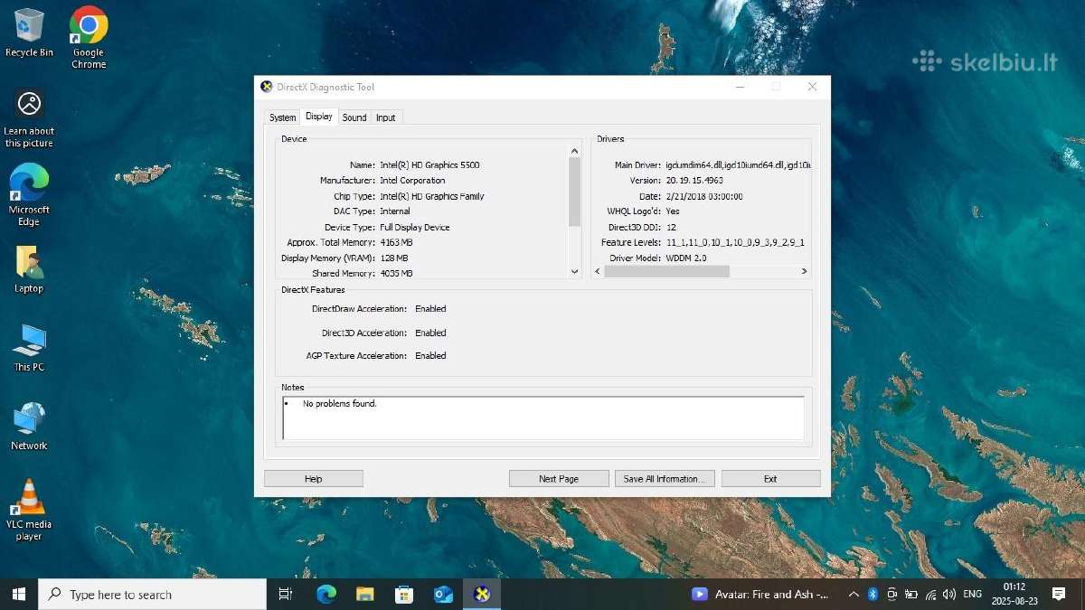Lenovo t450s i5-5300u 8gb 128gb SSD Fhd - nuotraukos Nr. 6