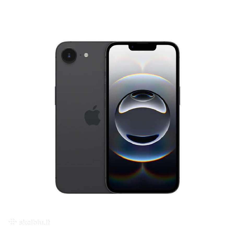 Naujas Apple iPhone 16e/512gb, Juodas