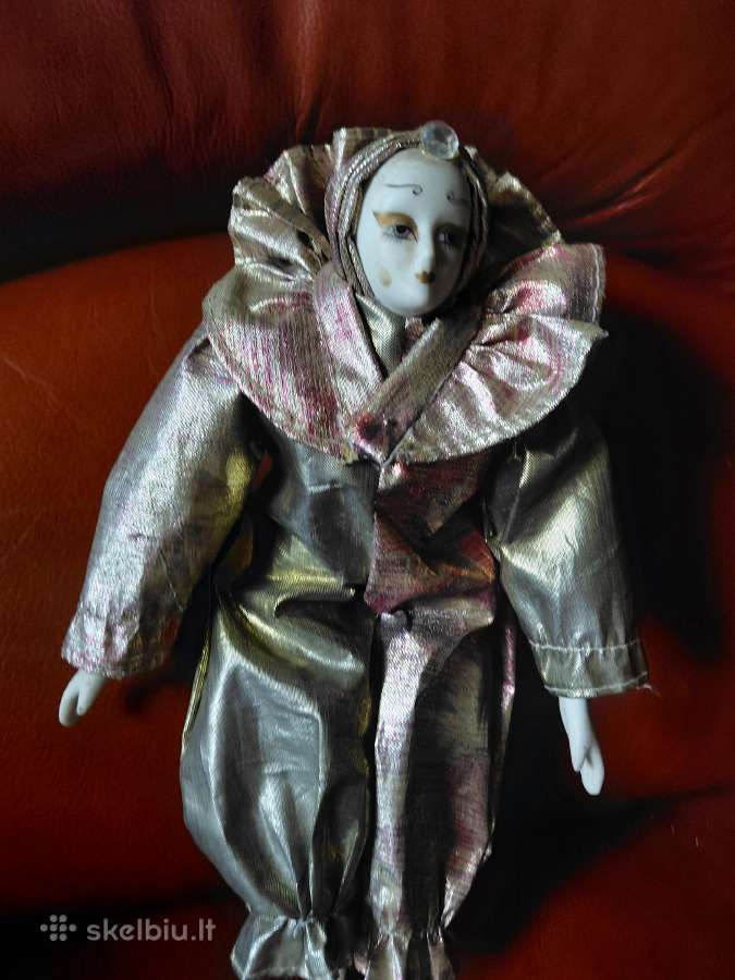 Porcelianinė lėlė-klounas