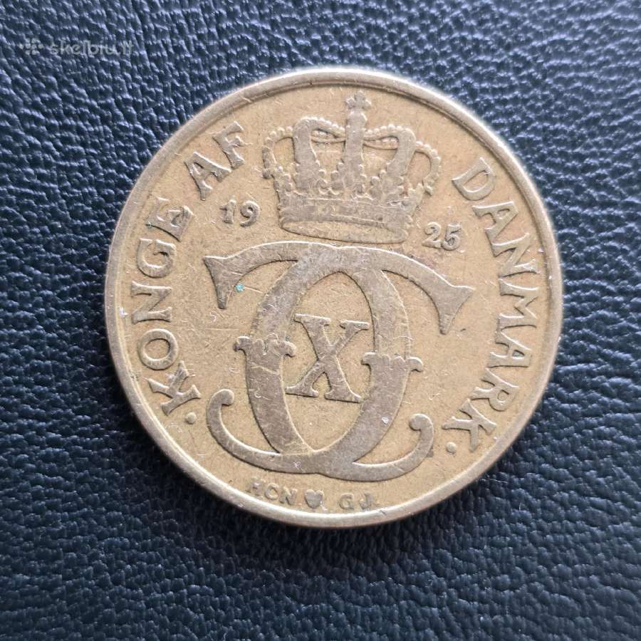 Danija 1925 2 kroner AL-bronze