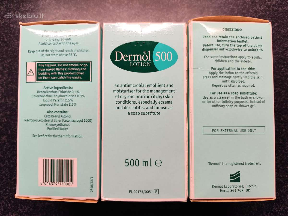 Odos losjonas "Dermol 500" - nuotraukos Nr. 2