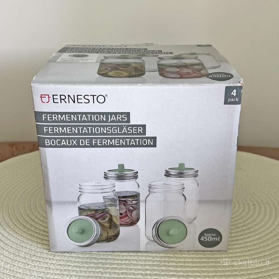 Stikliniai indai fermentavimui Ernesto