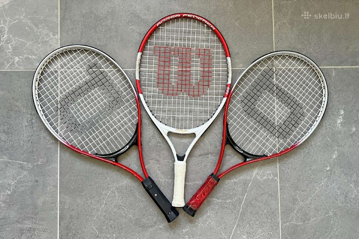"Wilson" ir "Debut" 21 teniso raketės – 3 vnt.