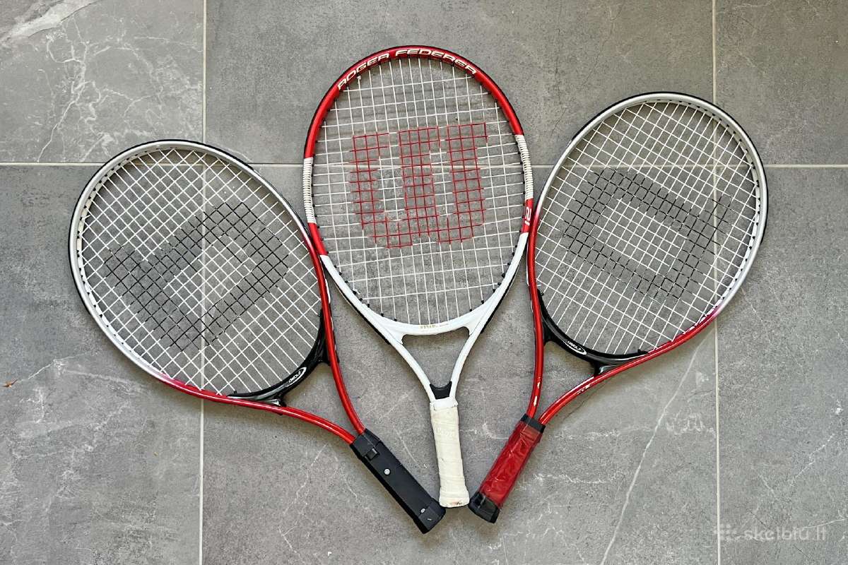"Wilson" ir "Debut" 21 teniso raketės – 3 vnt. - nuotraukos Nr. 2