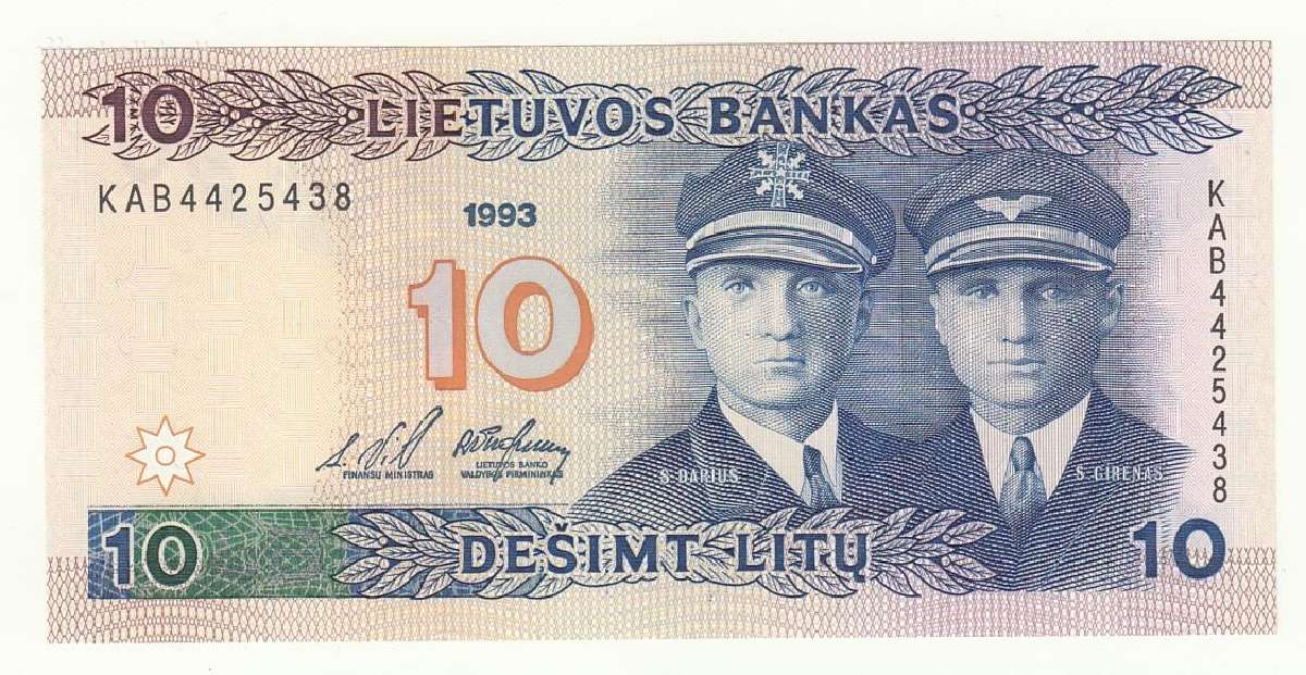 10 litų 1993
