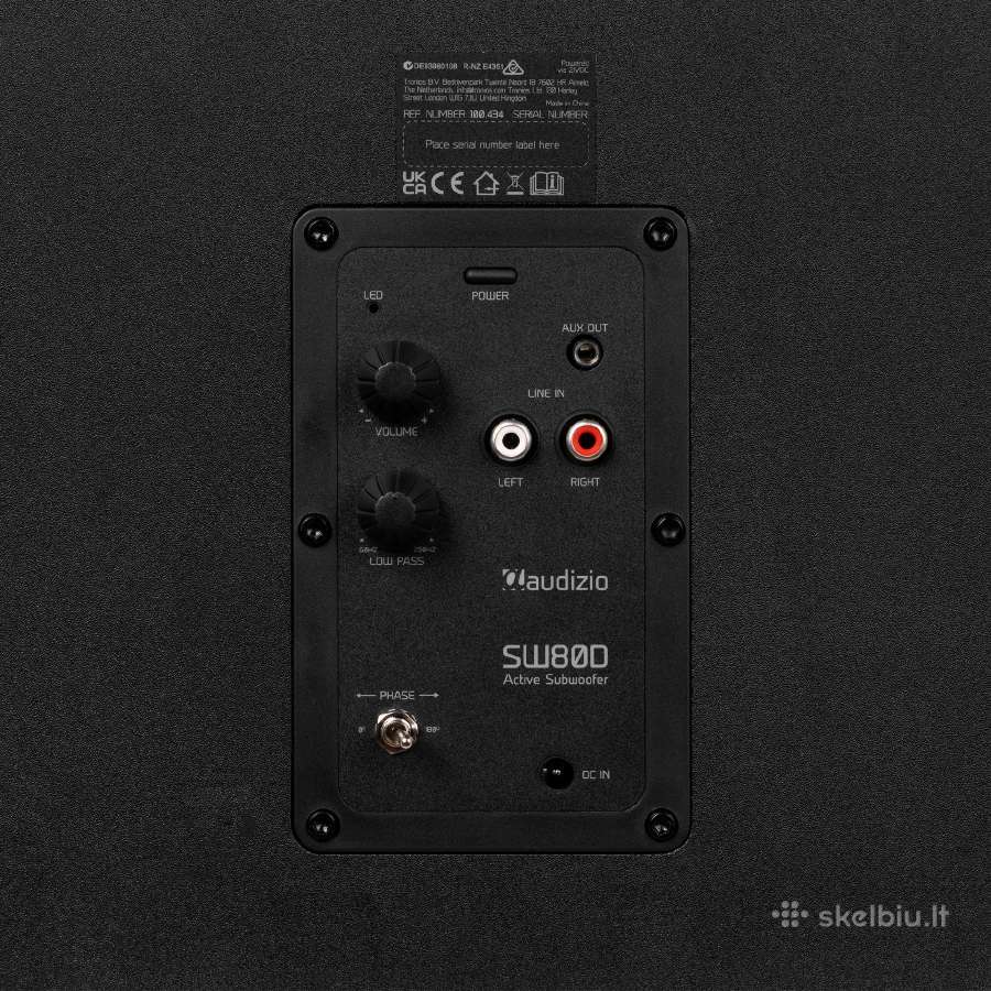 Audizio Sw80d buitinis aktyvus sūbas 160w - nuotraukos Nr. 8