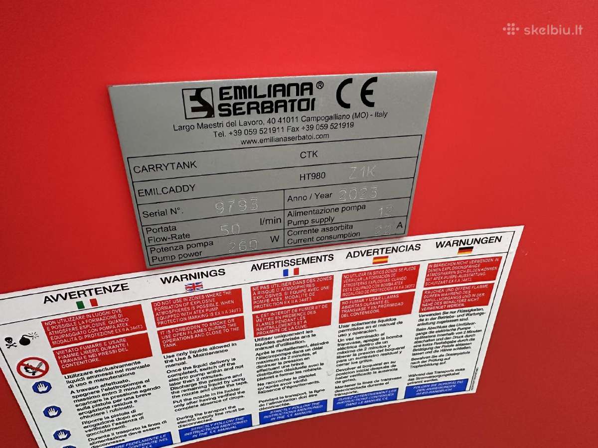 Kuro Talpos Emiliana Serbatoi 110l ir 960l - nuotraukos Nr. 22