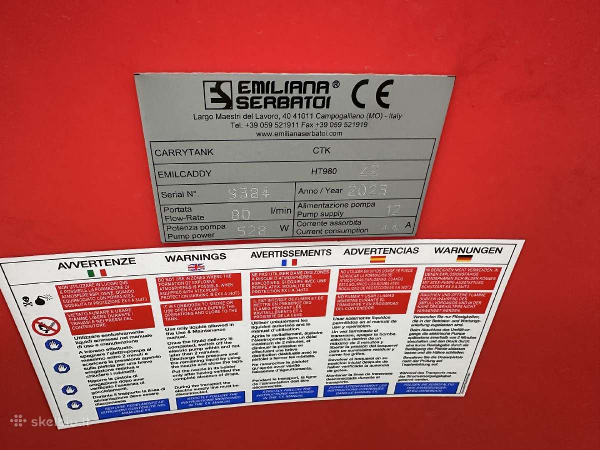 Kuro Talpos Emiliana Serbatoi 110l ir 960l - nuotraukos Nr. 24