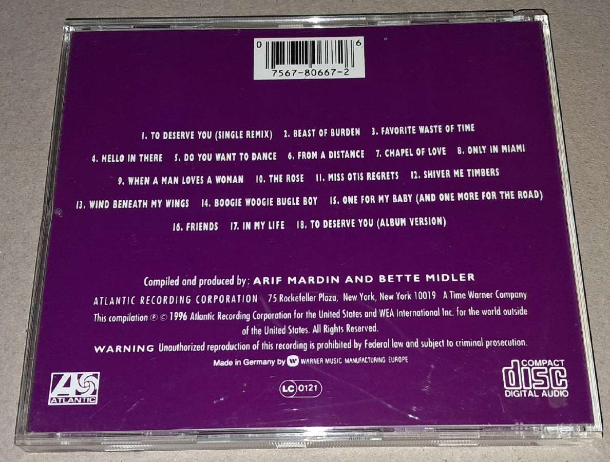 Bette Midler – Experience The Divine (Audio CD) - nuotraukos Nr. 2