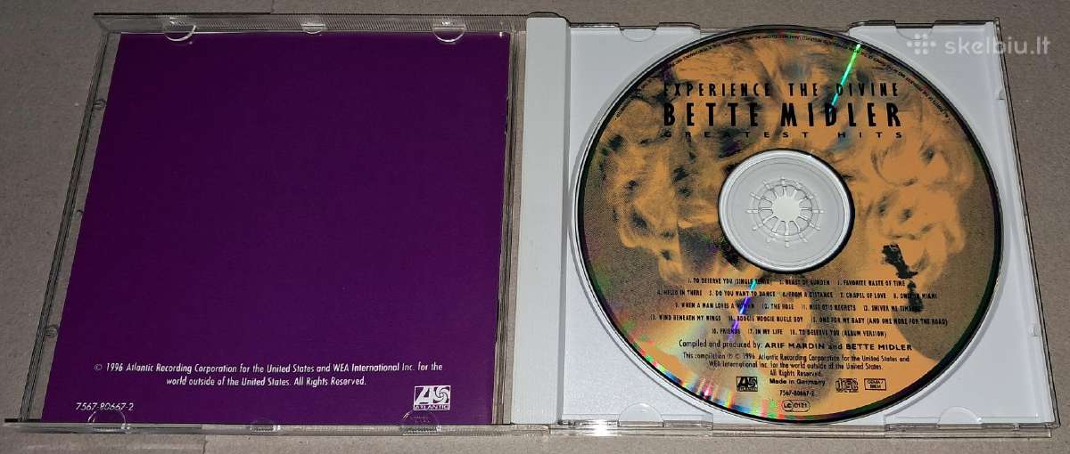 Bette Midler – Experience The Divine (Audio CD) - nuotraukos Nr. 3