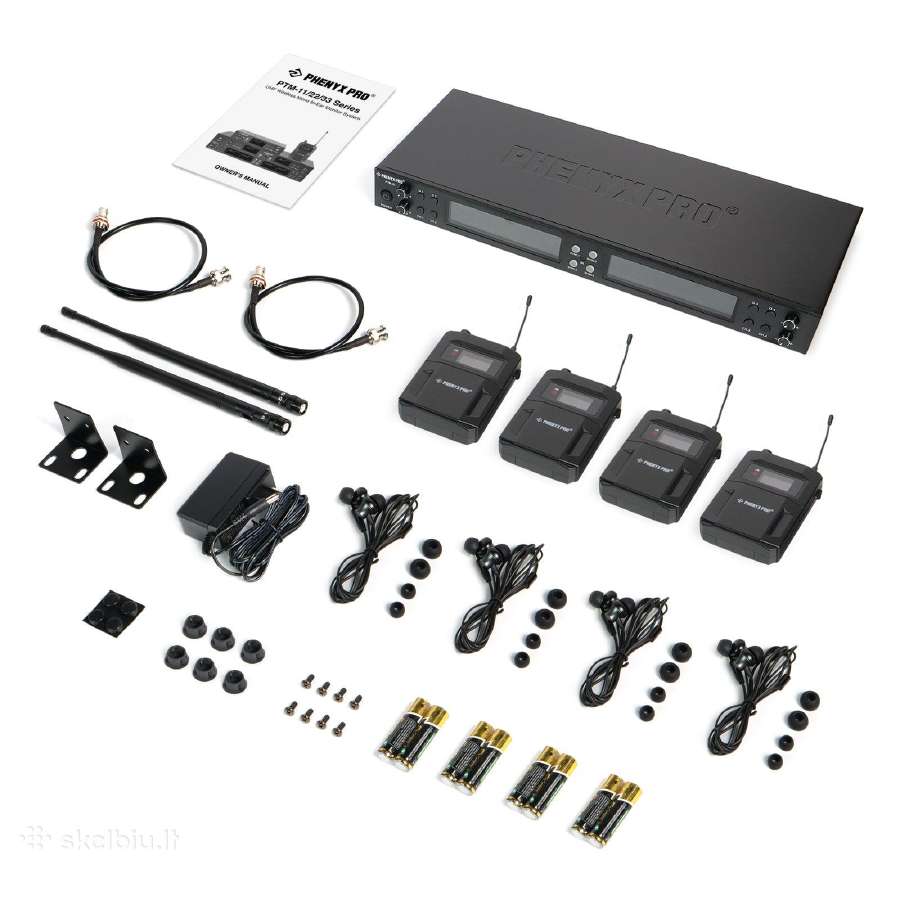 Uhf Mono 4 channels Wireless In-ear Monitor System - nuotraukos Nr. 2