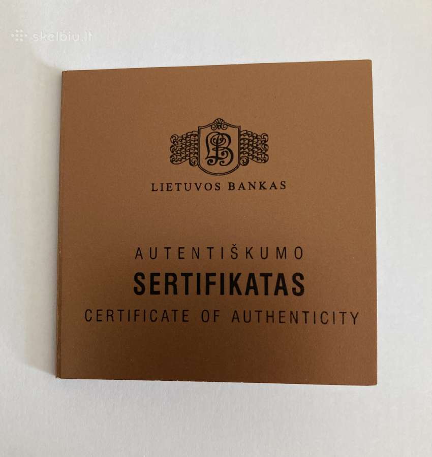 Sertifikatai Lietuvos banko monetoms