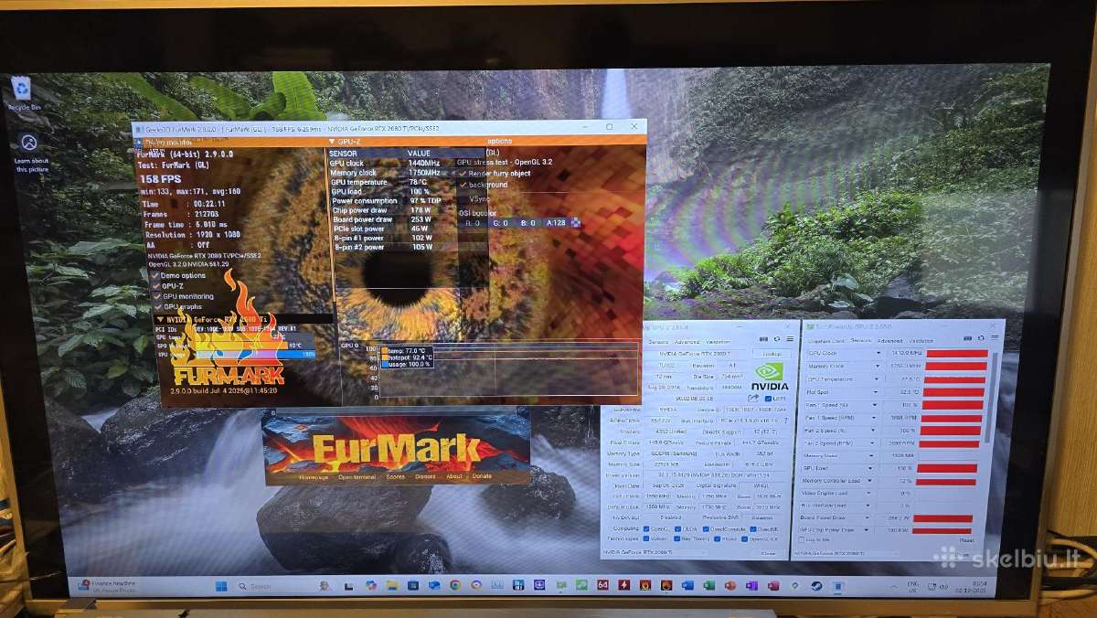 Gigabyte Rtx 2080 Ti Turbo 11gb bei 22gb Fe - nuotraukos Nr. 24
