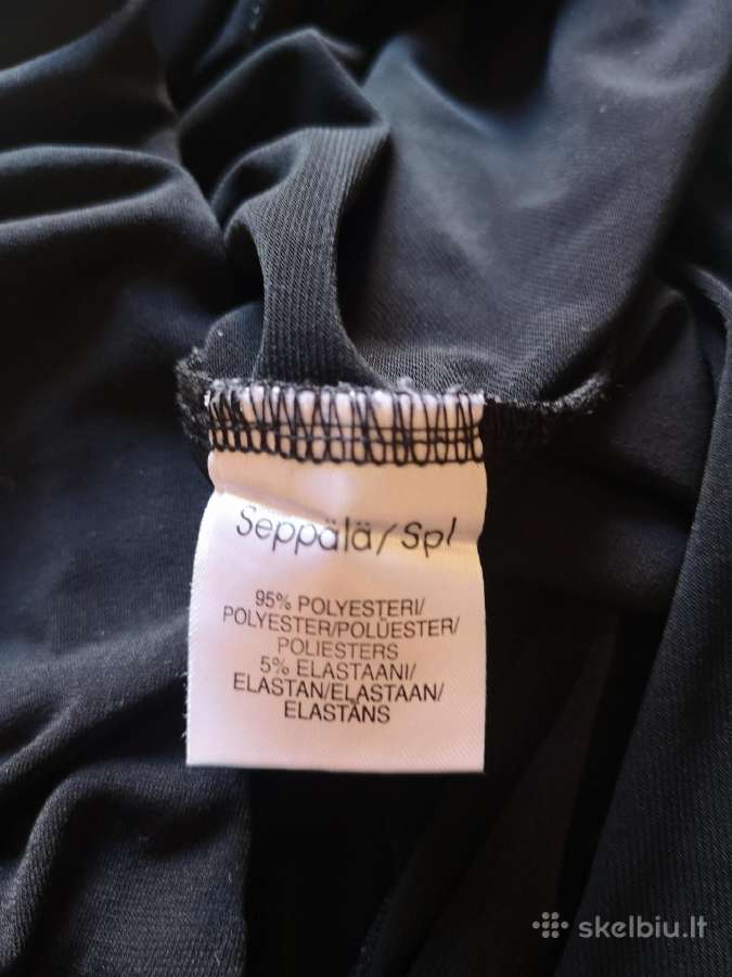 Seppala juodos tamprios plačios kelnės - nuotraukos Nr. 6