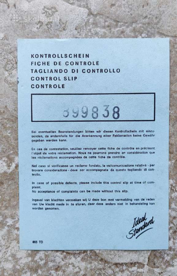 Ideal Standart kriauklės čiaupai - nuotraukos Nr. 9