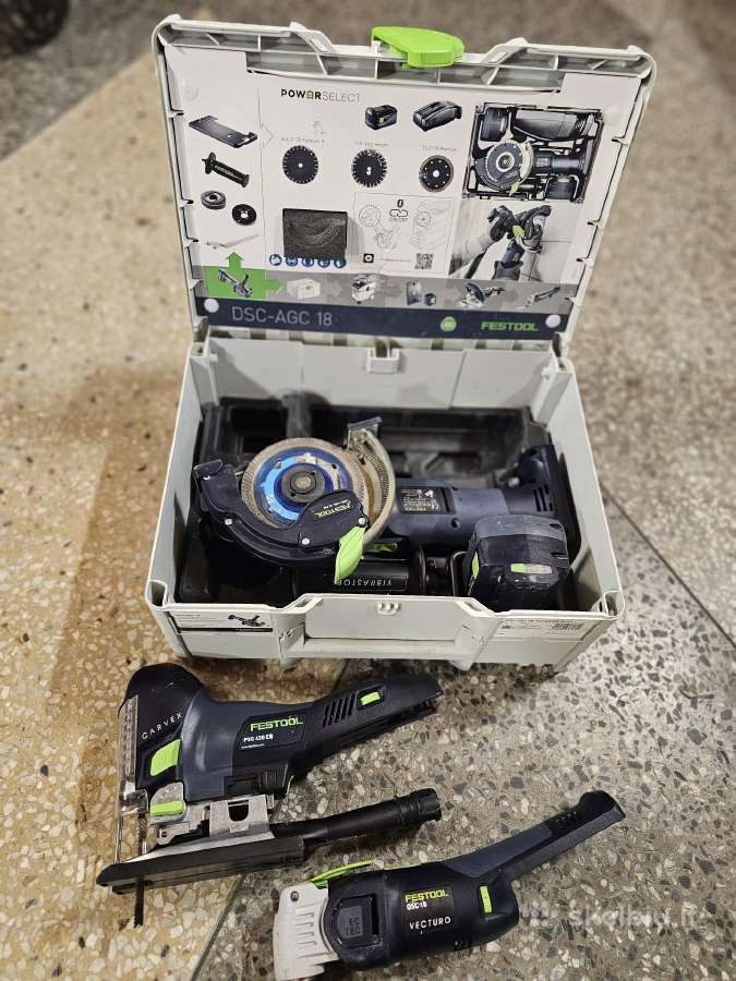 Festool 4 batareikiniu irankiu komplektas 2 bat