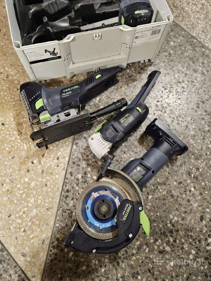 Festool 4 batareikiniu irankiu komplektas 2 bat - nuotraukos Nr. 6