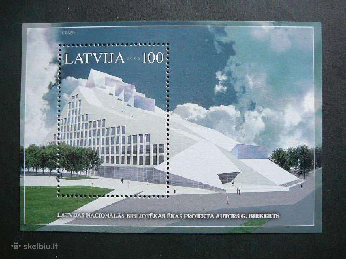 Latvija 2005 Architektura Biblioteka Mnh lv642