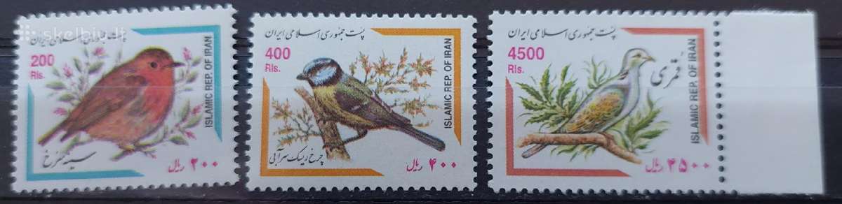 Iranas 2002 paukščiai, švarus Michel 2883-2885