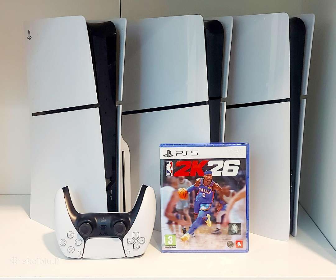 Sony Playstation 5 konsolės su garantija